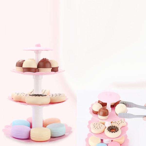 17pcs/set cake tower mini cookie food set plastic kitchen toys kids pretend play birthday gift -17 y200428
17pcs/set cake tower mini cookie food set plastic kitchen toys kids pretend play birthday gift -17 y200428