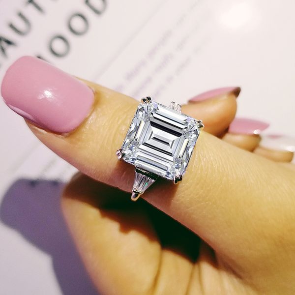 solid 925 sterling silver asscher cut trapezoid baguette cut rings for women engagement luxury rings jewelry personalized size 5-10, Slivery;golden
solid 925 sterling silver asscher cut trapezoid baguette cut rings for women engagement luxury rings jewelry personalized size 5-10, Slivery;golden