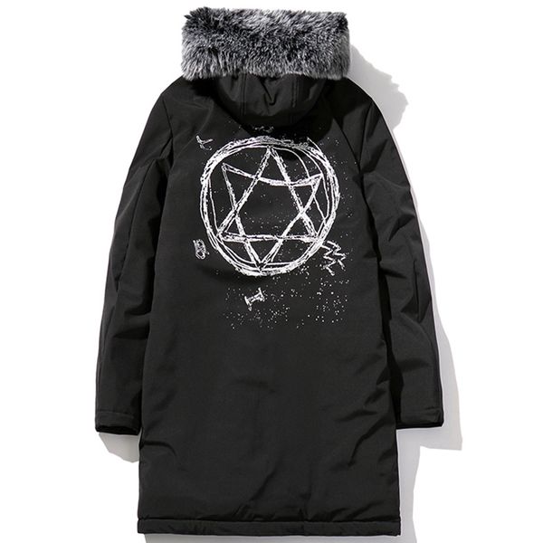 hooded down jacket warm cotton padded fur collar cargo parka drawstring winter coat winter jacket men back funny print, Black
hooded down jacket warm cotton padded fur collar cargo parka drawstring winter coat winter jacket men back funny print, Black