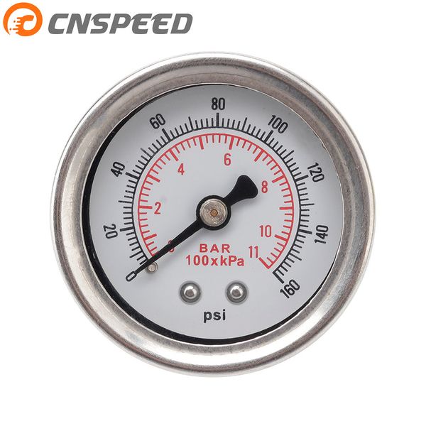 cnspeed fuel pressure gauge 0-160 liquid psi oil press gauge white face fuel gauge 1/8 npt for car universal
cnspeed fuel pressure gauge 0-160 liquid psi oil press gauge white face fuel gauge 1/8 npt for car universal