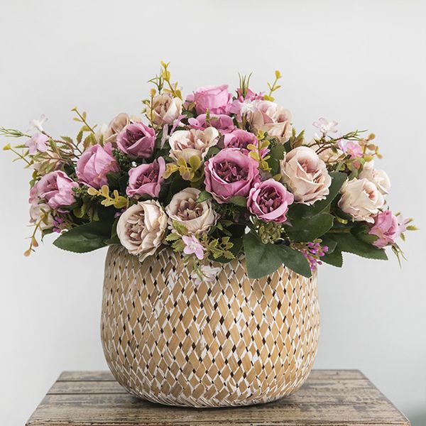 silk faux peony artificial flower bouquet wedding decoration beautiful pink mini rose fake flowers decor for home
silk faux peony artificial flower bouquet wedding decoration beautiful pink mini rose fake flowers decor for home