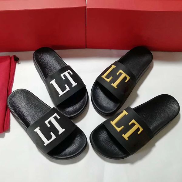 men women rubber sandals brand slide thin bottom slipper men wide flat slip-on nail spikes sandals summer outdoor beaches flip flop with box, Black
men women rubber sandals brand slide thin bottom slipper men wide flat slip-on nail spikes sandals summer outdoor beaches flip flop with box, Black