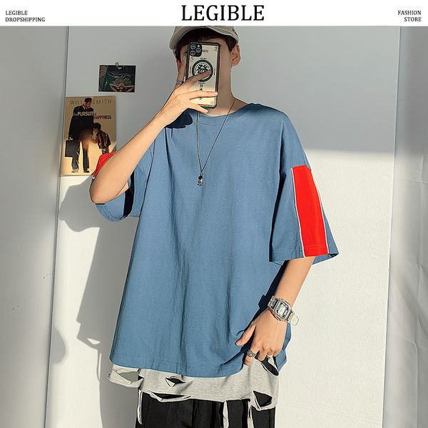legible new korean t-shirts men solid streetwear 2020 summer mens loose casual short sleeve tees male oversize t shirts, White;black
legible new korean t-shirts men solid streetwear 2020 summer mens loose casual short sleeve tees male oversize t shirts, White;black