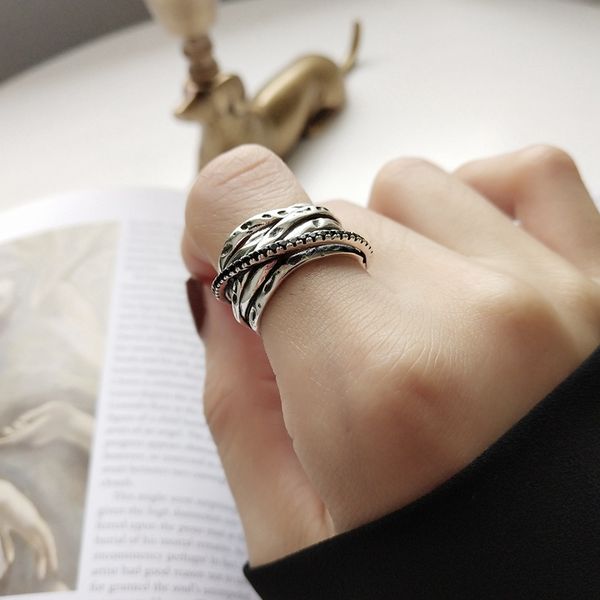 louleur 925 sterling silver vintage line rings silver temperament art line adjustable open rings for women fine jewelery charms, Golden;silver
louleur 925 sterling silver vintage line rings silver temperament art line adjustable open rings for women fine jewelery charms, Golden;silver