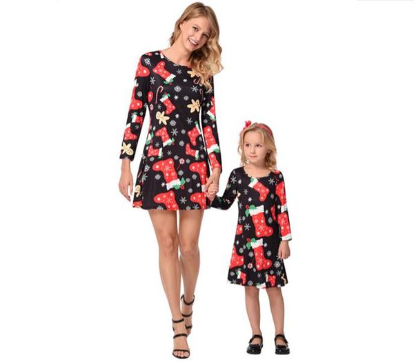 christmas style womens festival designer dresses crew neck long sleeve female clothing kids fashion style casual apparel, Black;gray
christmas style womens festival designer dresses crew neck long sleeve female clothing kids fashion style casual apparel, Black;gray