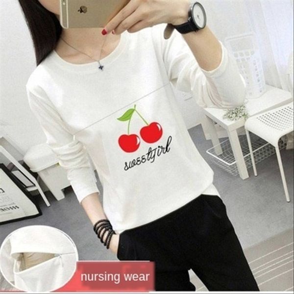 cotton breast-feeding invisible out zipper shirt zipper shoulder autumn long sleeve women's autumn breast-feeding base shirt, White
cotton breast-feeding invisible out zipper shirt zipper shoulder autumn long sleeve women's autumn breast-feeding base shirt, White