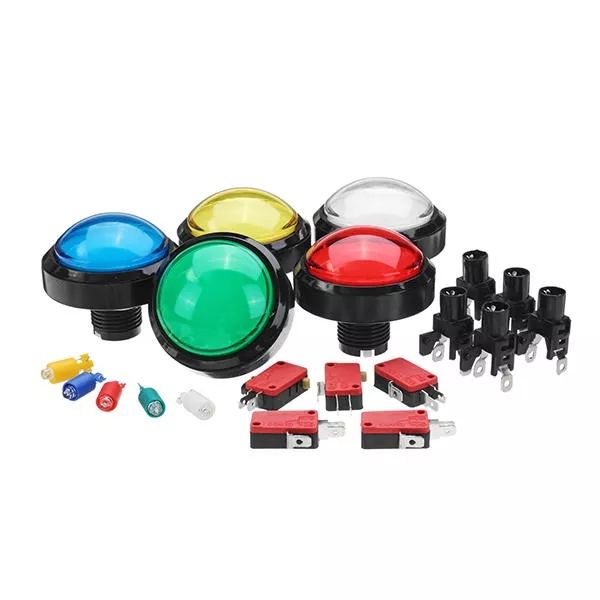 60mm 6cm red blue yellow green white push led button for arcade game console controller diy - red
60mm 6cm red blue yellow green white push led button for arcade game console controller diy - red