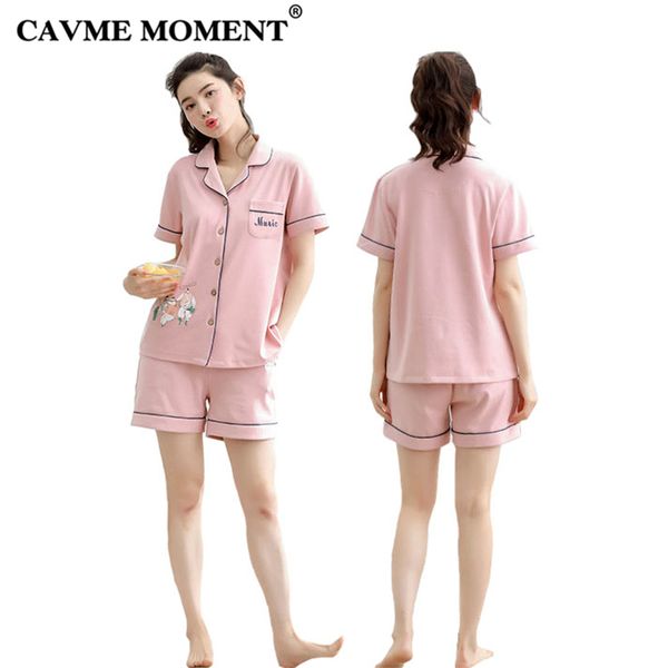 cavme summer cotton pajama sets for women ladies home clothes 2pcs turn-down collar short sleeve shorts kawai priting 40-82kg, Blue;gray
cavme summer cotton pajama sets for women ladies home clothes 2pcs turn-down collar short sleeve shorts kawai priting 40-82kg, Blue;gray