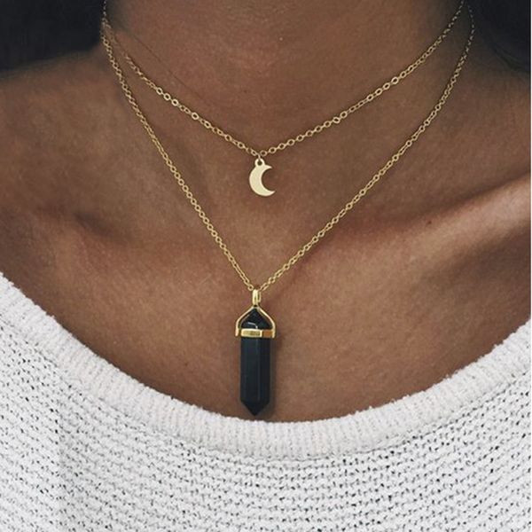 fashion jewelry accessories Bohemia alloy with gold color moon and stone double choker necklace for couple lovers
fashion jewelry accessories Bohemia alloy with gold color moon and stone double choker necklace for couple lovers
