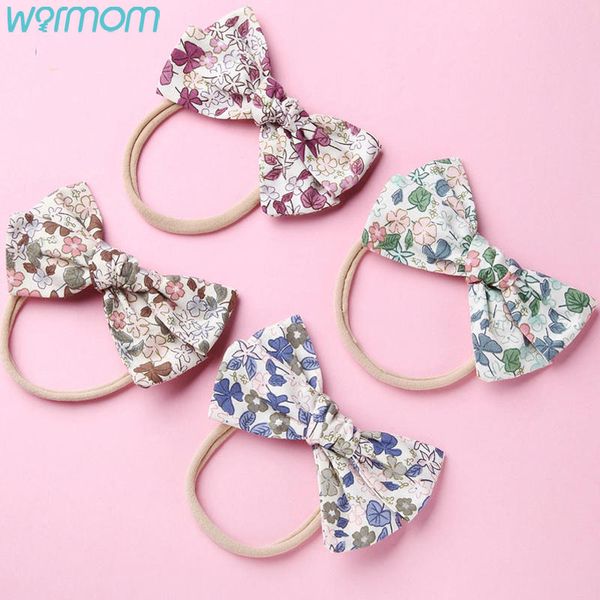 warmom classic rural floral linen fabric bowknot headwear children's super soft nylon hair band kids girl hair accessories, Slivery;white
warmom classic rural floral linen fabric bowknot headwear children's super soft nylon hair band kids girl hair accessories, Slivery;white