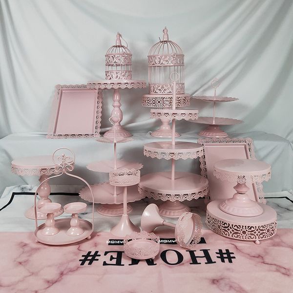 18 pcs thin disk wedding cupcake set tray dessert metal crystal 3 tier wholesale vintage white birthday pink cake stand
18 pcs thin disk wedding cupcake set tray dessert metal crystal 3 tier wholesale vintage white birthday pink cake stand