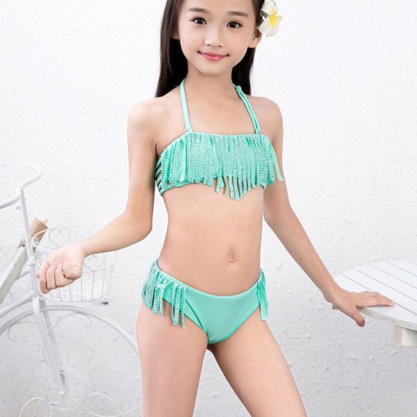 women's swimwear 6-16y girls bikini set baby summer tassel kids split swimsuit beachwear children biquini gifts, White;black
women's swimwear 6-16y girls bikini set baby summer tassel kids split swimsuit beachwear children biquini gifts, White;black