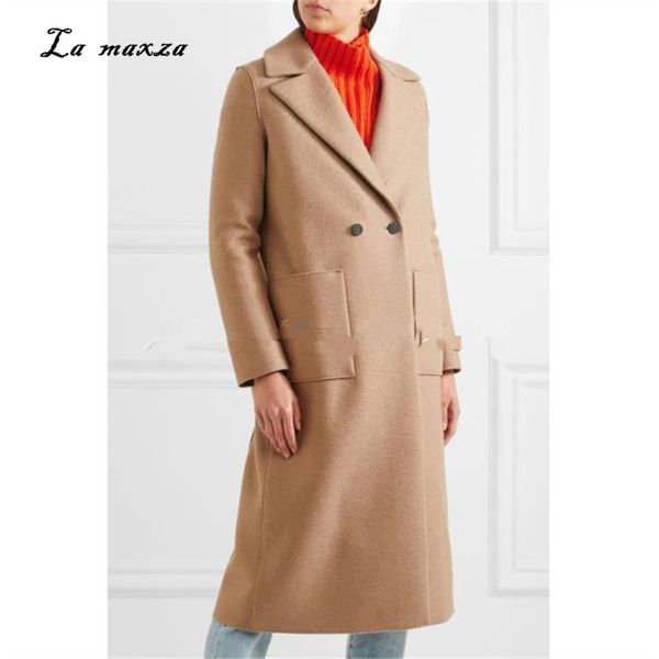 winter women wool long coat 2018 elegant warm camel office coat korean style fashion womens coats, Black
winter women wool long coat 2018 elegant warm camel office coat korean style fashion womens coats, Black