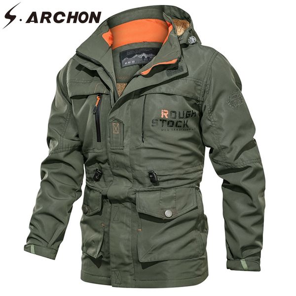 s.archon jacket men autumn winter long sleeve hooded waterproof stand collar zipper mens tactical jackets zipper coats, Black;brown
s.archon jacket men autumn winter long sleeve hooded waterproof stand collar zipper mens tactical jackets zipper coats, Black;brown
