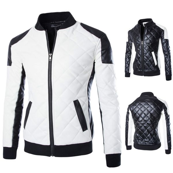 2018 men washing car leather coat fashion rhombus men's leather coat europe and america large size men's jacket y210, Black
2018 men washing car leather coat fashion rhombus men's leather coat europe and america large size men's jacket y210, Black