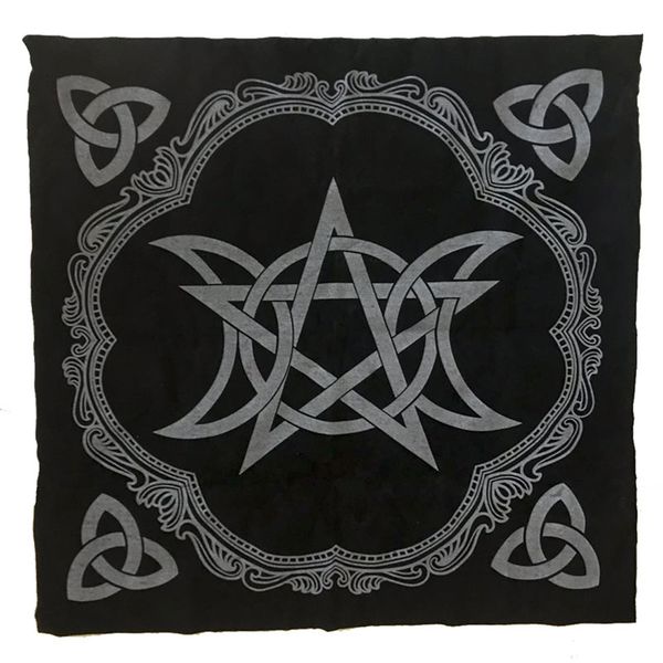 triple moon pentagram altar cloth 49x49cm tarot tablecloth pagan altar tarot cloth board game flannel educational toys
triple moon pentagram altar cloth 49x49cm tarot tablecloth pagan altar tarot cloth board game flannel educational toys