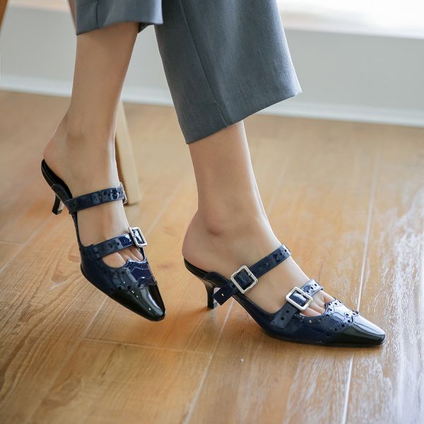 woman shoes 6cm heeled mule shoes for woman 2020 pointed toe genuine leather chausure femme dame scarpe donna, Black
woman shoes 6cm heeled mule shoes for woman 2020 pointed toe genuine leather chausure femme dame scarpe donna, Black
