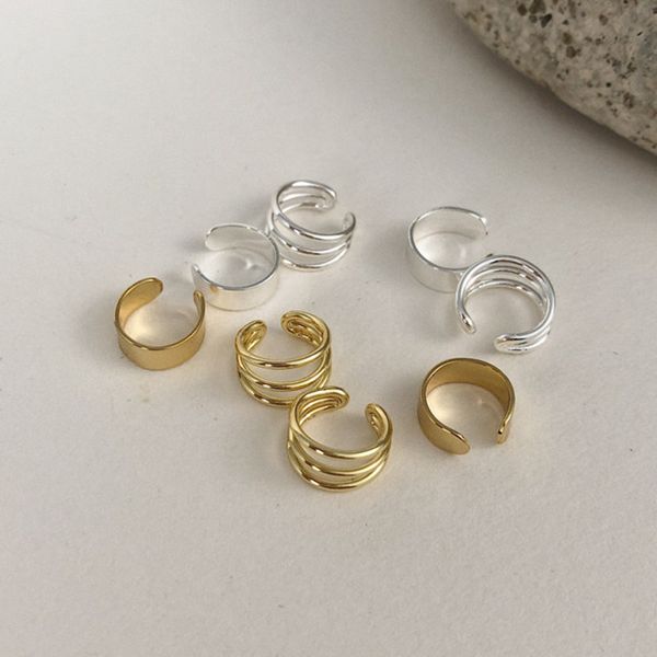 1pc new trendy no piercing double layer irregular simple gold metal punk ear bone clip for women party jewelry gift, Silver
1pc new trendy no piercing double layer irregular simple gold metal punk ear bone clip for women party jewelry gift, Silver