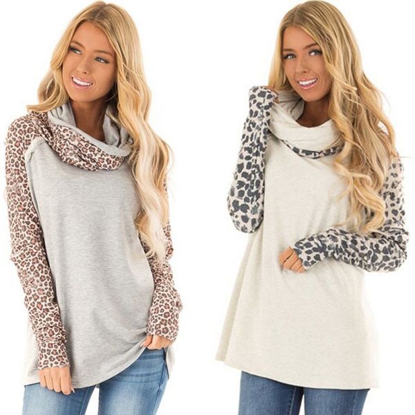 hoody fashion leopard stitching sweatshirt scarf collar turtleneck long sleeve slim fit warm causal pullovers for women gray xl, Black
hoody fashion leopard stitching sweatshirt scarf collar turtleneck long sleeve slim fit warm causal pullovers for women gray xl, Black