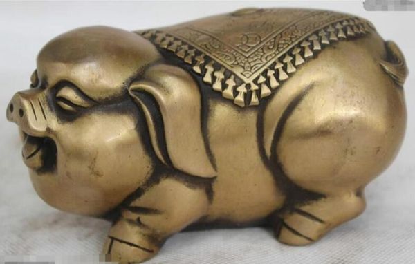 3" chinese fengshui red bronze zodiac year pig lovely animal statue sculpture
3" chinese fengshui red bronze zodiac year pig lovely animal statue sculpture