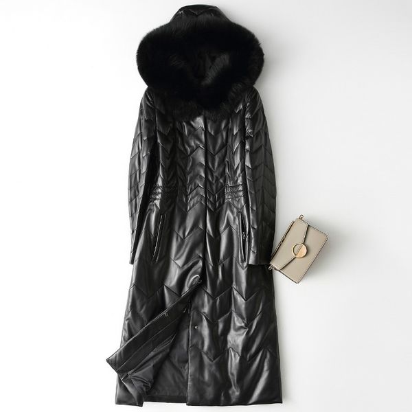 autumn winter real genuine leather jacket women clothes 2019 korean fur collar sheepskin down coat chaqueta mujer 18008, Black
autumn winter real genuine leather jacket women clothes 2019 korean fur collar sheepskin down coat chaqueta mujer 18008, Black
