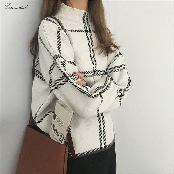 autumn 2019 sweaters knitted new plaid pullovers women elegant winter turtleneck long sleeve sweater female knitwear long sleeve mujer, White;black
autumn 2019 sweaters knitted new plaid pullovers women elegant winter turtleneck long sleeve sweater female knitwear long sleeve mujer, White;black