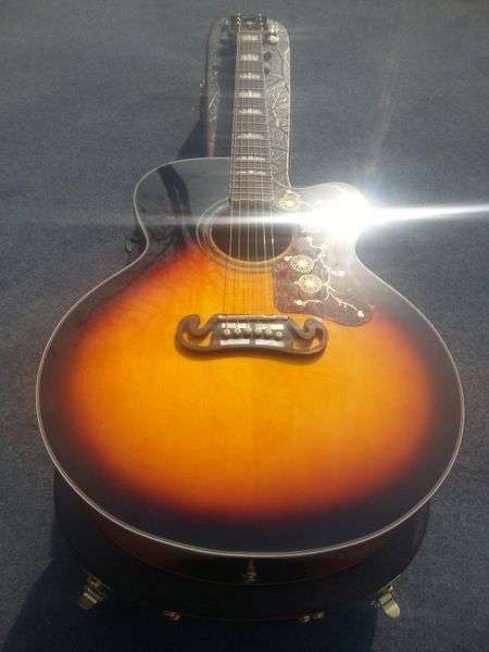 2022 new acoustic acoustic guitar 43 inch+fishaman+301, sun color. spruce, side back maple. rosewood inlaid fingerboard.
2022 new acoustic acoustic guitar 43 inch+fishaman+301, sun color. spruce, side back maple. rosewood inlaid fingerboard.