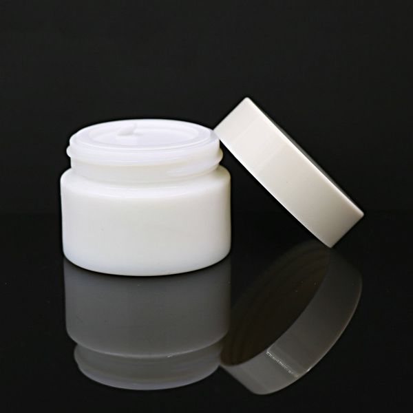 20g 30g 50g glass jar white porcelain cosmetic jars with inner pp liner cover for lip balm face cream
20g 30g 50g glass jar white porcelain cosmetic jars with inner pp liner cover for lip balm face cream