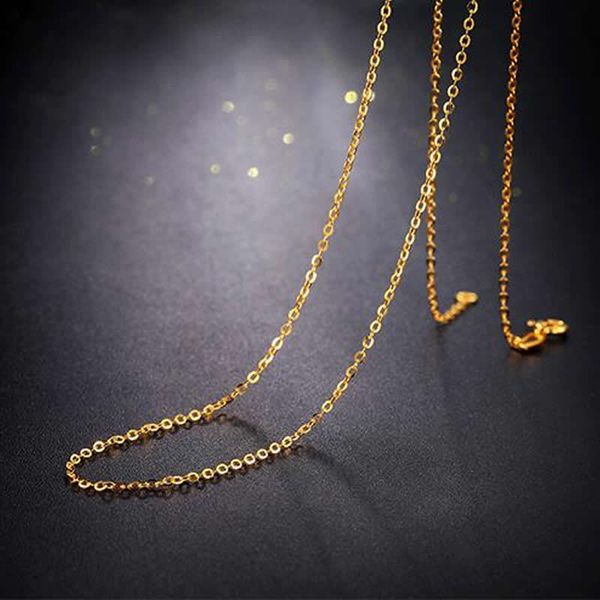 18k yellow gold necklace chain perfect au750 yellow gold o link chain necklace 1g, Silver
18k yellow gold necklace chain perfect au750 yellow gold o link chain necklace 1g, Silver