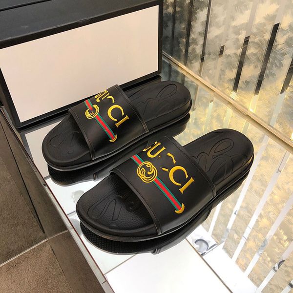 luxury designer mens summer genuine leather rubber sandals beach slide fashion scuffs slippers indoor shoes size 38-45 with box, Red;white
luxury designer mens summer genuine leather rubber sandals beach slide fashion scuffs slippers indoor shoes size 38-45 with box, Red;white
