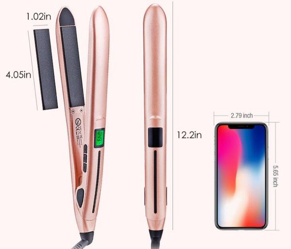 temperature-controlled hair straightener ptc heating straightening & curling digital led display, auto shut down, 1 inch j2143, Black
temperature-controlled hair straightener ptc heating straightening & curling digital led display, auto shut down, 1 inch j2143, Black