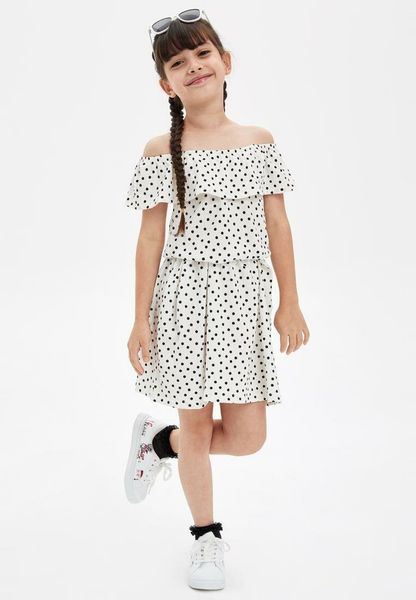 defacto fashion girl knitted dot dress kids casual cute ruffles off-shoulder dresses pleated summer comfort - l2069a619hs, Red;yellow
defacto fashion girl knitted dot dress kids casual cute ruffles off-shoulder dresses pleated summer comfort - l2069a619hs, Red;yellow