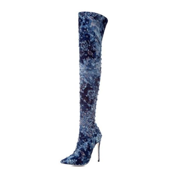 designer-ke high heels winter women thigh-high boots women shoes slip on botas party shoes cowboy boots, Black
designer-ke high heels winter women thigh-high boots women shoes slip on botas party shoes cowboy boots, Black