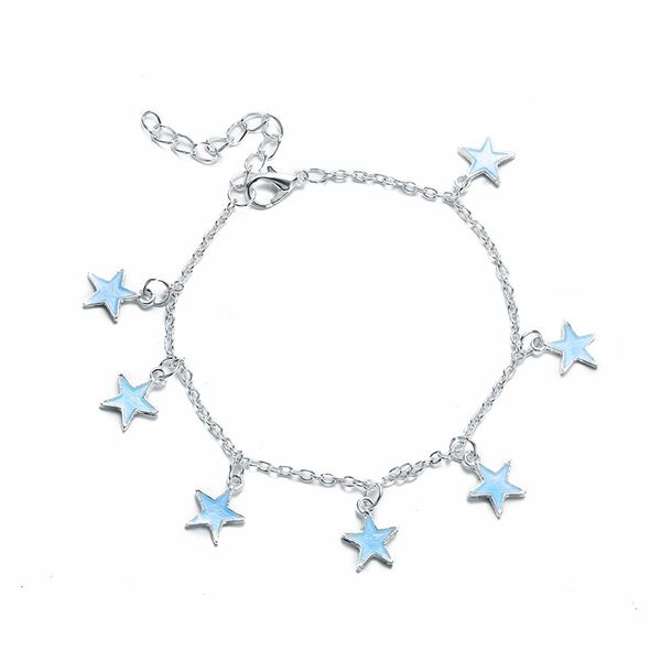 blue pentagram star foot chain bracelet on the leg sandals barefoot anklet for women charms ankle beach footwear jewelry, Red;blue
blue pentagram star foot chain bracelet on the leg sandals barefoot anklet for women charms ankle beach footwear jewelry, Red;blue