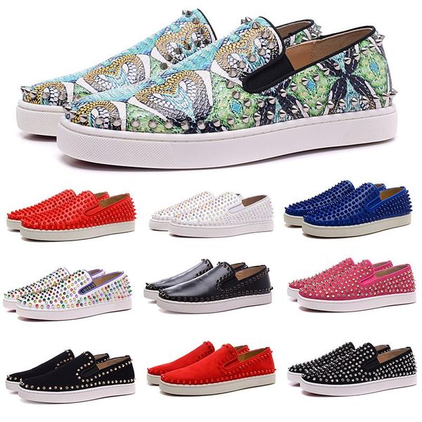 fashion luxury designer red bottoms low cut studded spikes flats shoes for men womens leather suede wedding party daily sneakers zapatos
fashion luxury designer red bottoms low cut studded spikes flats shoes for men womens leather suede wedding party daily sneakers zapatos