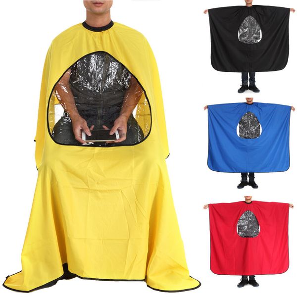pro salon hair barber waterproof cape wrap hairdressing styling cutting gown apron with viewing window oval clear cover
pro salon hair barber waterproof cape wrap hairdressing styling cutting gown apron with viewing window oval clear cover