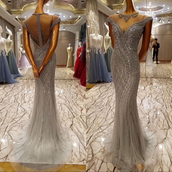 2019 silver grey long prom evening party dresses o neck prom dress backless sparkle mermaid evening gowns, Black
2019 silver grey long prom evening party dresses o neck prom dress backless sparkle mermaid evening gowns, Black