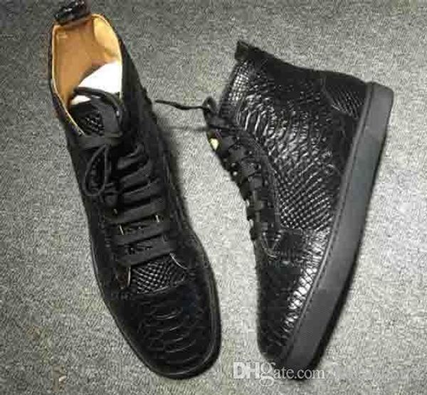 wholesale brand designers rantus red bottom men sneaker python patent leather,outdoor walking flat sneakers for women men trainers hi-top, Black
wholesale brand designers rantus red bottom men sneaker python patent leather,outdoor walking flat sneakers for women men trainers hi-top, Black