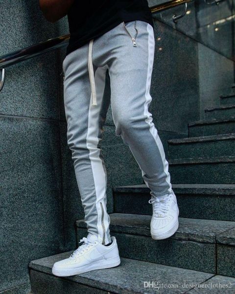 мужские дизайнерские половина молнии брюки мода трубопроводные полосатый карандаш штаны high street hiphop мужские брюки jogger, Black
мужские дизайнерские половина молнии брюки мода трубопроводные полосатый карандаш штаны high street hiphop мужские брюки jogger, Black