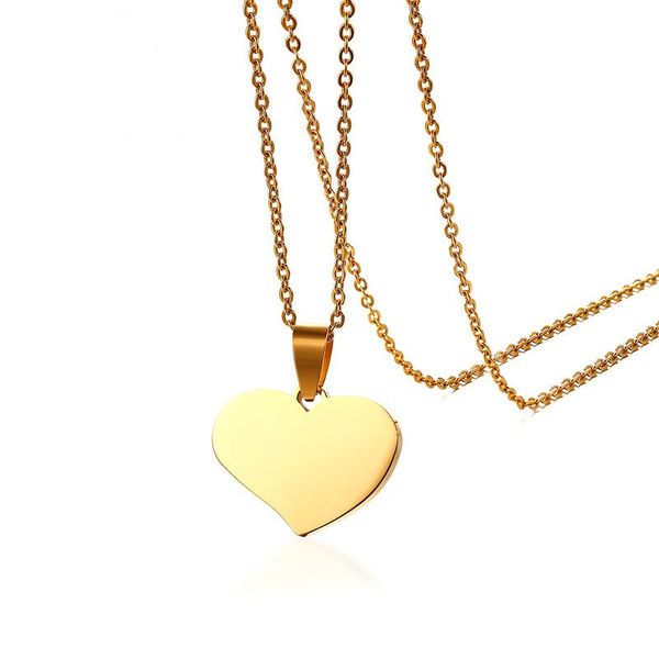 gold color fashion lady's heart pendant necklace stainless steel link chain necklace jewelry gift for women girls j917, Silver
gold color fashion lady's heart pendant necklace stainless steel link chain necklace jewelry gift for women girls j917, Silver