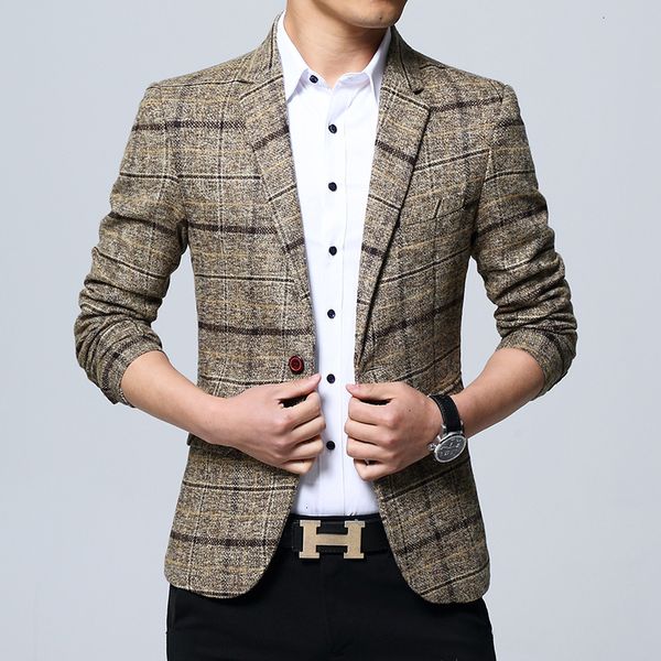 heren blazers slim fit plaid business casual blazers britse stijl mannen jas uitloper mannen jasje, White;black
heren blazers slim fit plaid business casual blazers britse stijl mannen jas uitloper mannen jasje, White;black