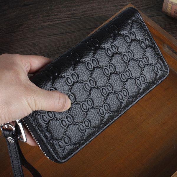 leather men's long wallet black fashion mobile phone wallet coin purse business clutch leather black, Red;black
leather men's long wallet black fashion mobile phone wallet coin purse business clutch leather black, Red;black
