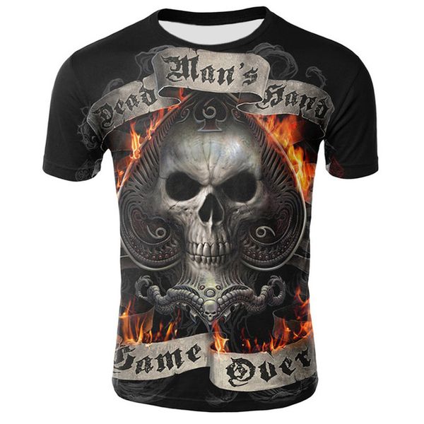 dressing2020 2019 new skull men casual t-shirt summer 3d printed round neck cool tee shirt street fashion trend youth hip hop t-shirt, White;black
dressing2020 2019 new skull men casual t-shirt summer 3d printed round neck cool tee shirt street fashion trend youth hip hop t-shirt, White;black