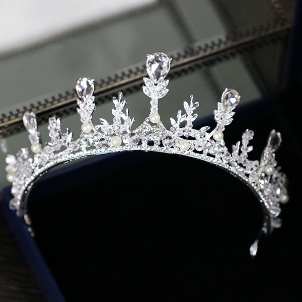 new silver leaf crystal rhinestone bridal tiara crown pearl wedding hair jewelry women diadem headband wedding hair accessories, Golden;white
new silver leaf crystal rhinestone bridal tiara crown pearl wedding hair jewelry women diadem headband wedding hair accessories, Golden;white