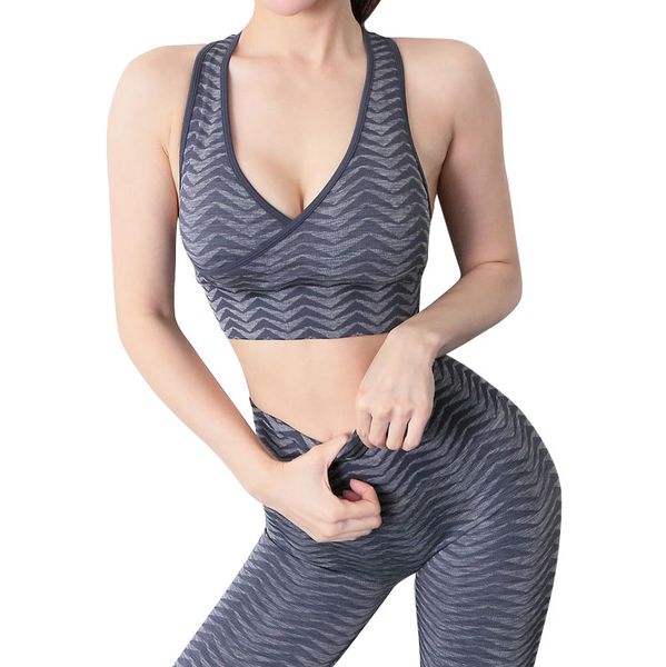 женщины мягкий нейлон спандекс йога пот тренажерный зал спортивные бесшовные брюки и бюстгальтер набор 
женщины мягкий нейлон спандекс йога пот тренажерный зал спортивные бесшовные брюки и бюстгальтер набор