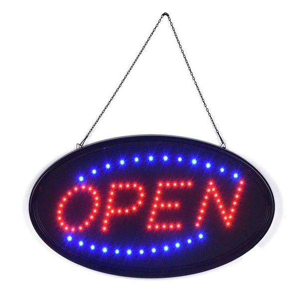 led store open sign logo advertising light board shopping mall bright animated motion neon business store billboard us eu plug