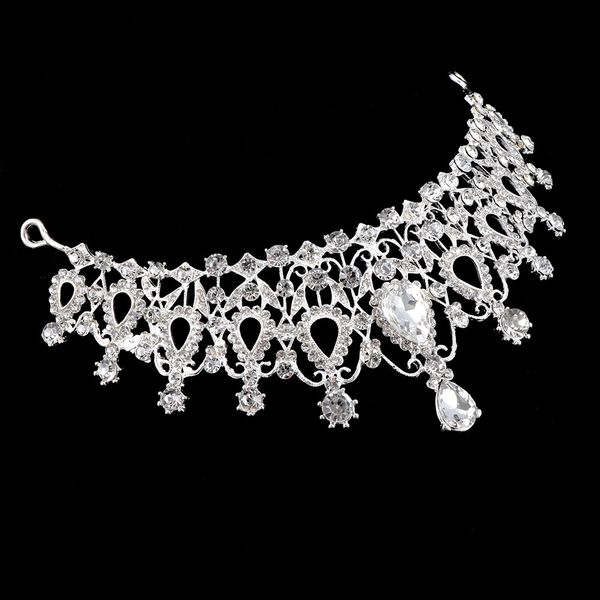 1pcs deluxe tiara crown hair jewelry women headdress wedding bridal prom crown gifts for friends size: 15*6.1cm
1pcs deluxe tiara crown hair jewelry women headdress wedding bridal prom crown gifts for friends size: 15*6.1cm