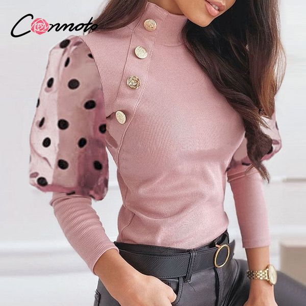 conmoto polka dot mesh patchwork casual blouses women button knitted blouse shirts plus size turtle ladies blusas mujer, White;black
conmoto polka dot mesh patchwork casual blouses women button knitted blouse shirts plus size turtle ladies blusas mujer, White;black