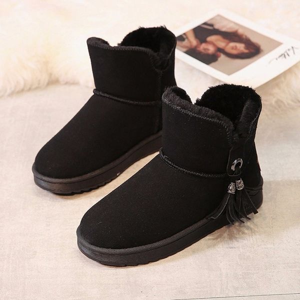 2019 snow boots warm fur plush insole women winter boots flock ankle flat heel women shoes winter shoes woman c12-25, Black
2019 snow boots warm fur plush insole women winter boots flock ankle flat heel women shoes winter shoes woman c12-25, Black