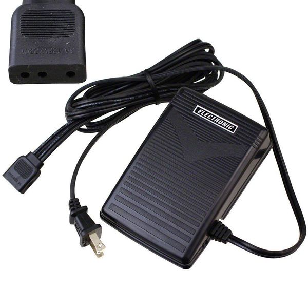 foot control w/ cord (110/120v) #032270116 for kenmore 14501, 14571, 148.11150, 148.12011, Black
foot control w/ cord (110/120v) #032270116 for kenmore 14501, 14571, 148.11150, 148.12011, Black
